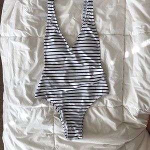 Striped one piece